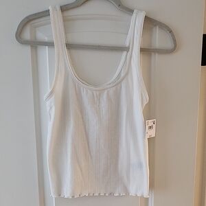 American Eagle White Women's Tank Top, size M